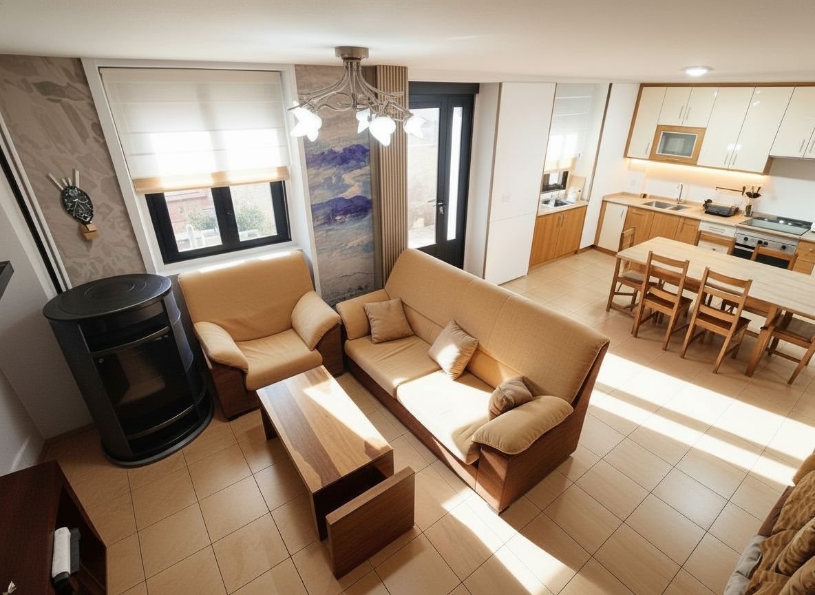 Vilaxoan: coqueta casa muy céntrica, se ofrece en alquiler para larga temporada