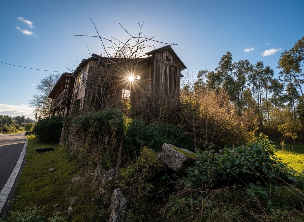 Cerdedo: A7285: Casa di villaggio in pietra con una piccola tenuta...