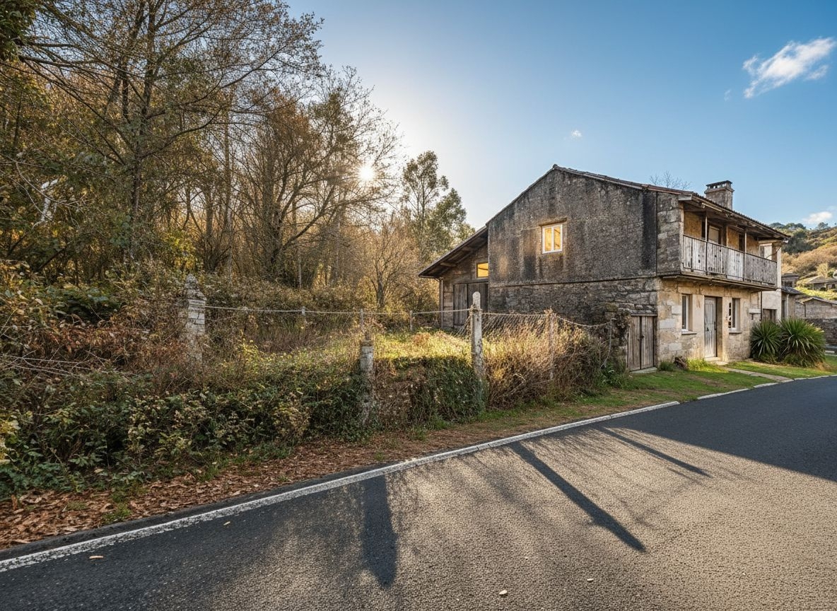 Cerdedo: A7285: Casa di villaggio in pietra con una piccola tenuta...