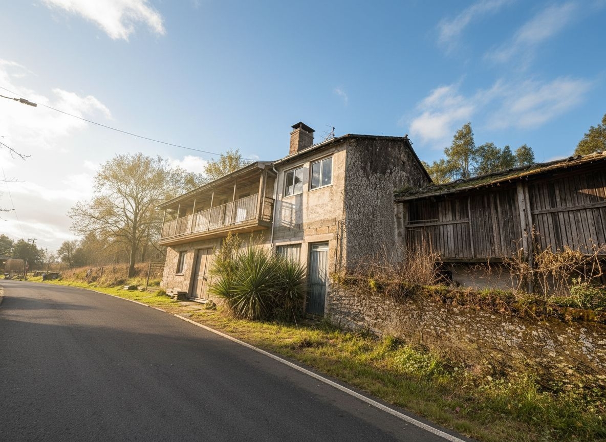 Cerdedo: A7285: Casa di villaggio in pietra con una piccola tenuta...