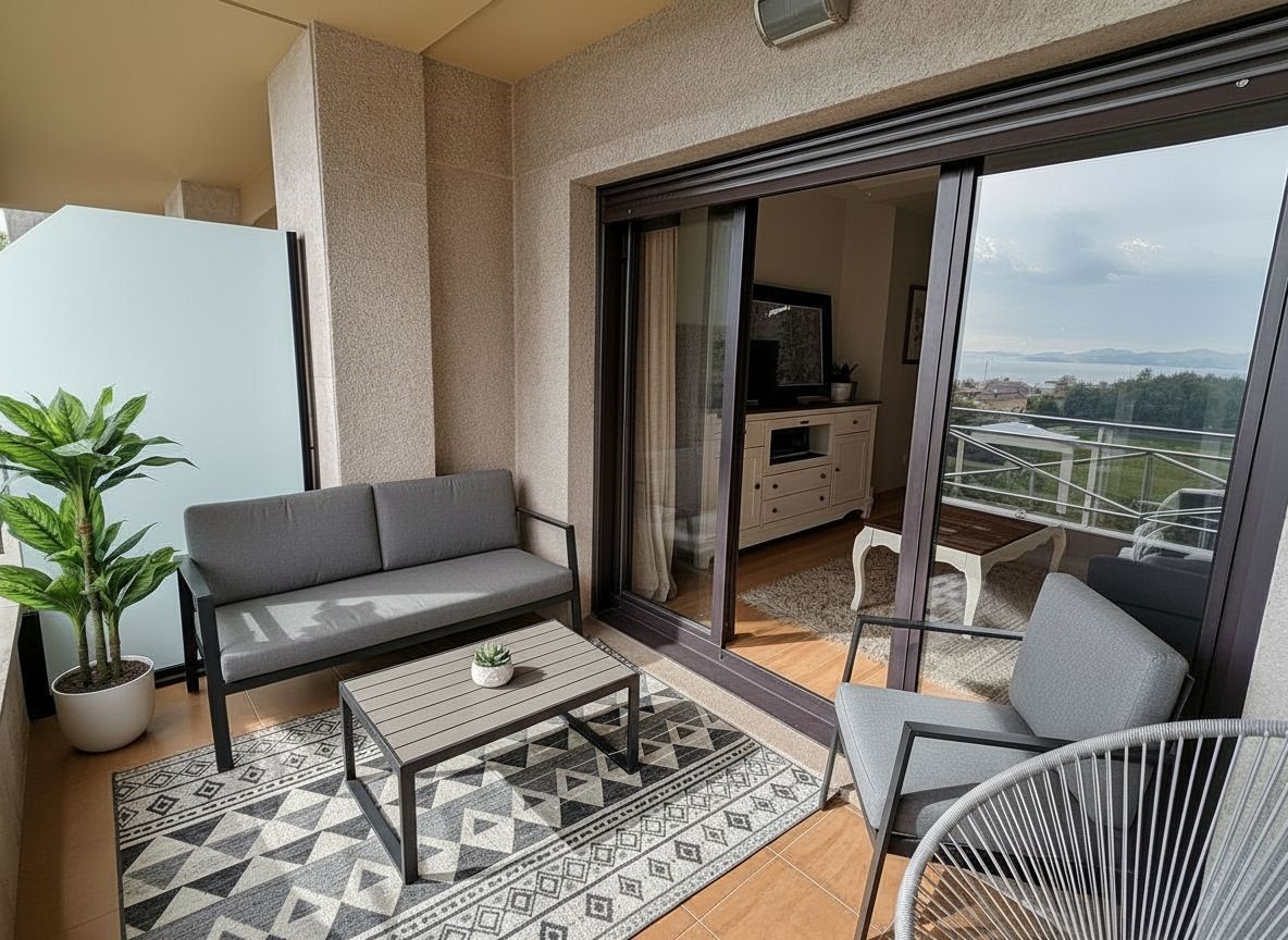 A7286: Sanxenxo: spectacular apartment with terrace, with beautiful sea views