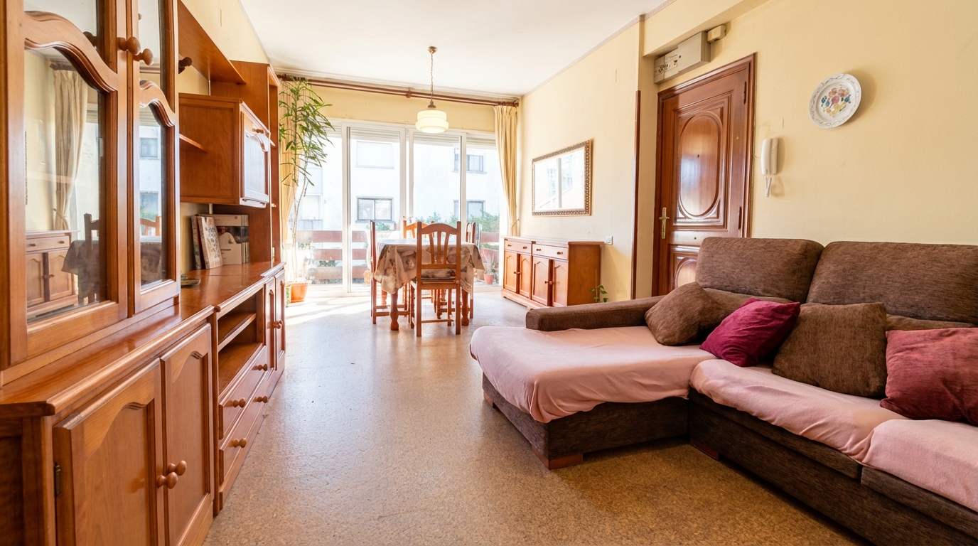 **Encantador piso exterior con terraza y jardines comunitarios**