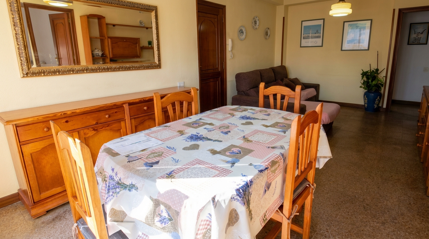 **Encantador piso exterior con terraza y jardines comunitarios**