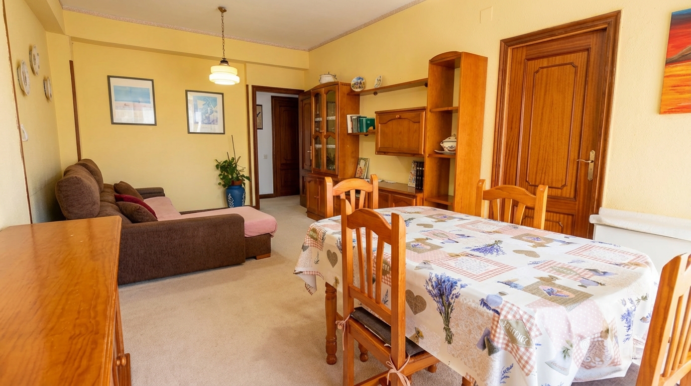 **Encantador piso exterior con terraza y jardines comunitarios**