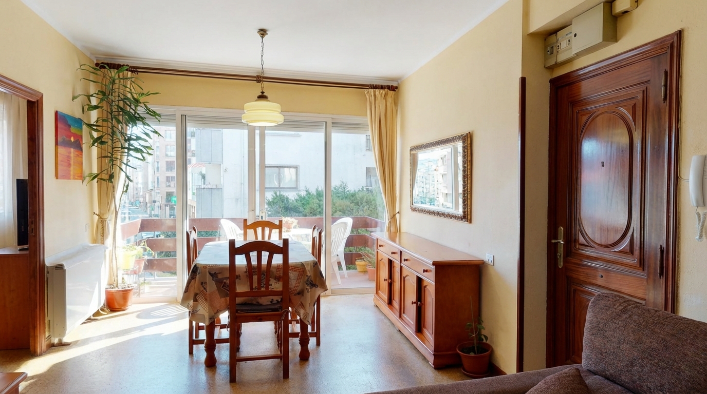 **Encantador piso exterior con terraza y jardines comunitarios**