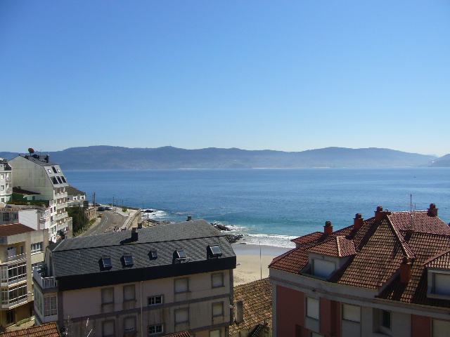 Portonovo: Penthouse med terrasse, smuk udsigt over Caneliñas strand...