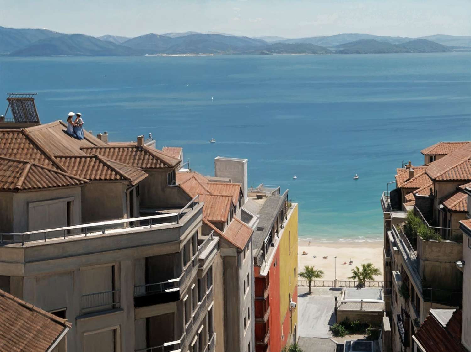 Sanxenxo: A7260: Atico con terraza con preciosas vistas al mar